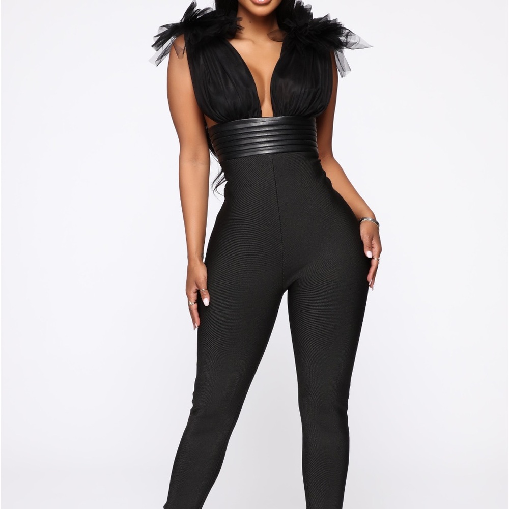 Black Formal Romper w/zipper